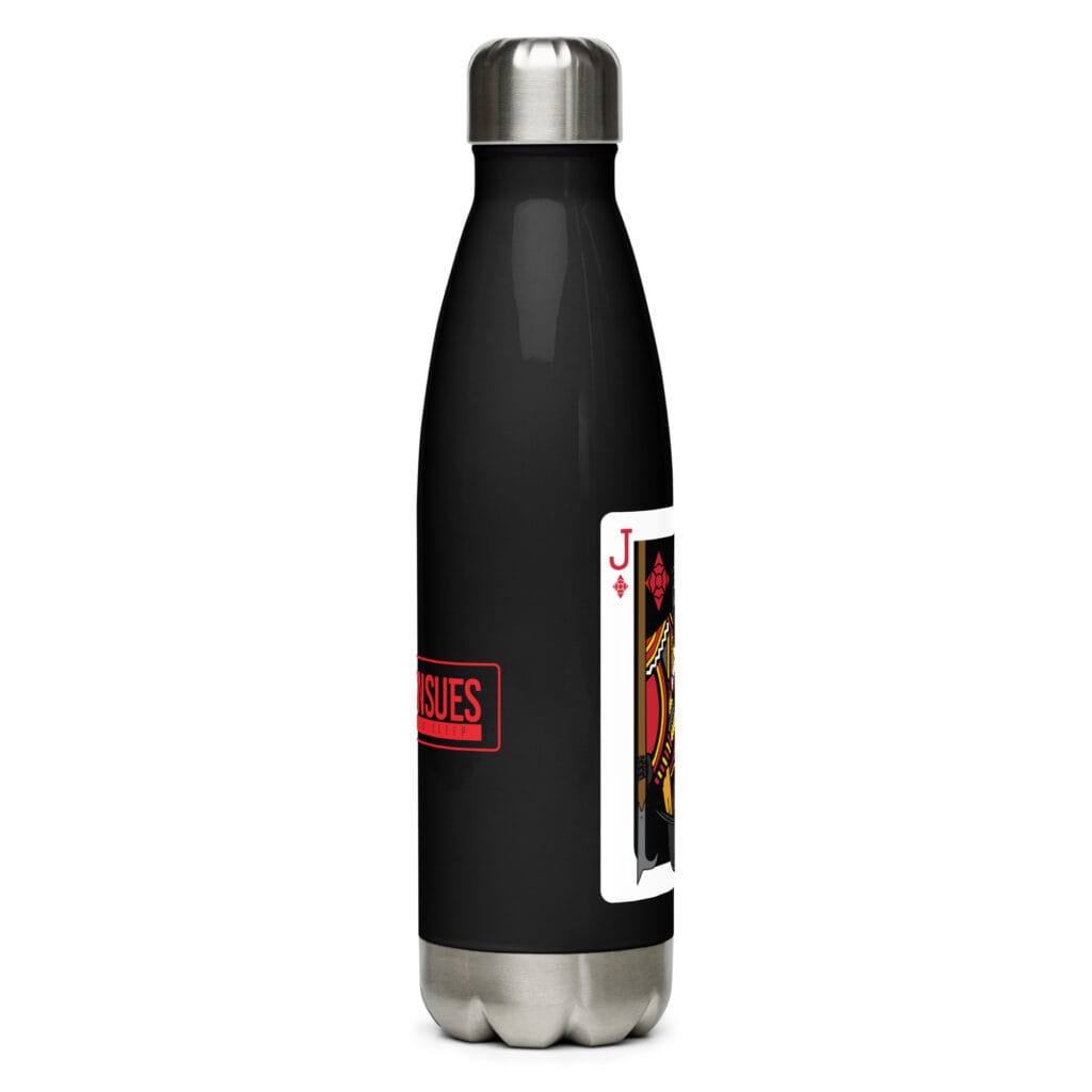 Jack of Diamonds Firefighter KaosNsues Stainless steel water bottle