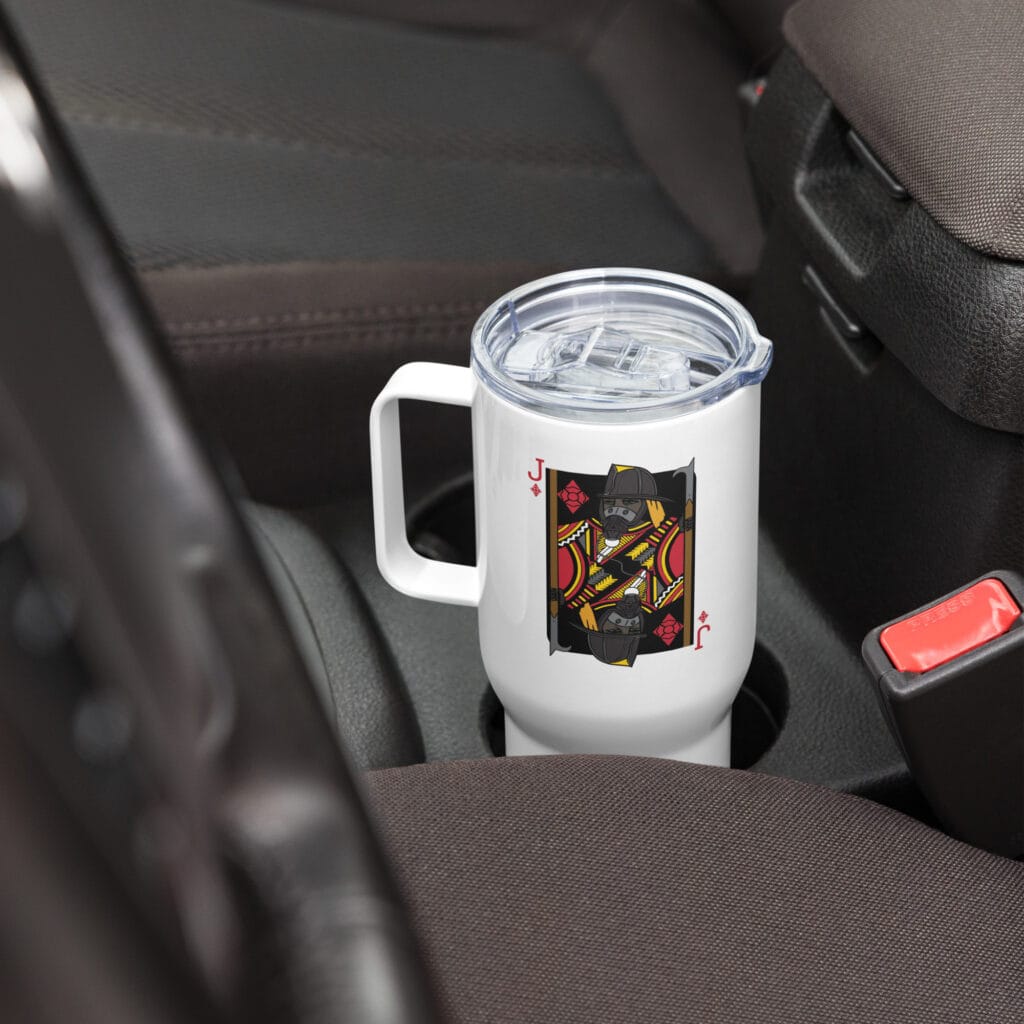 Jack of Diamonds Kaosnsues Travel Mug